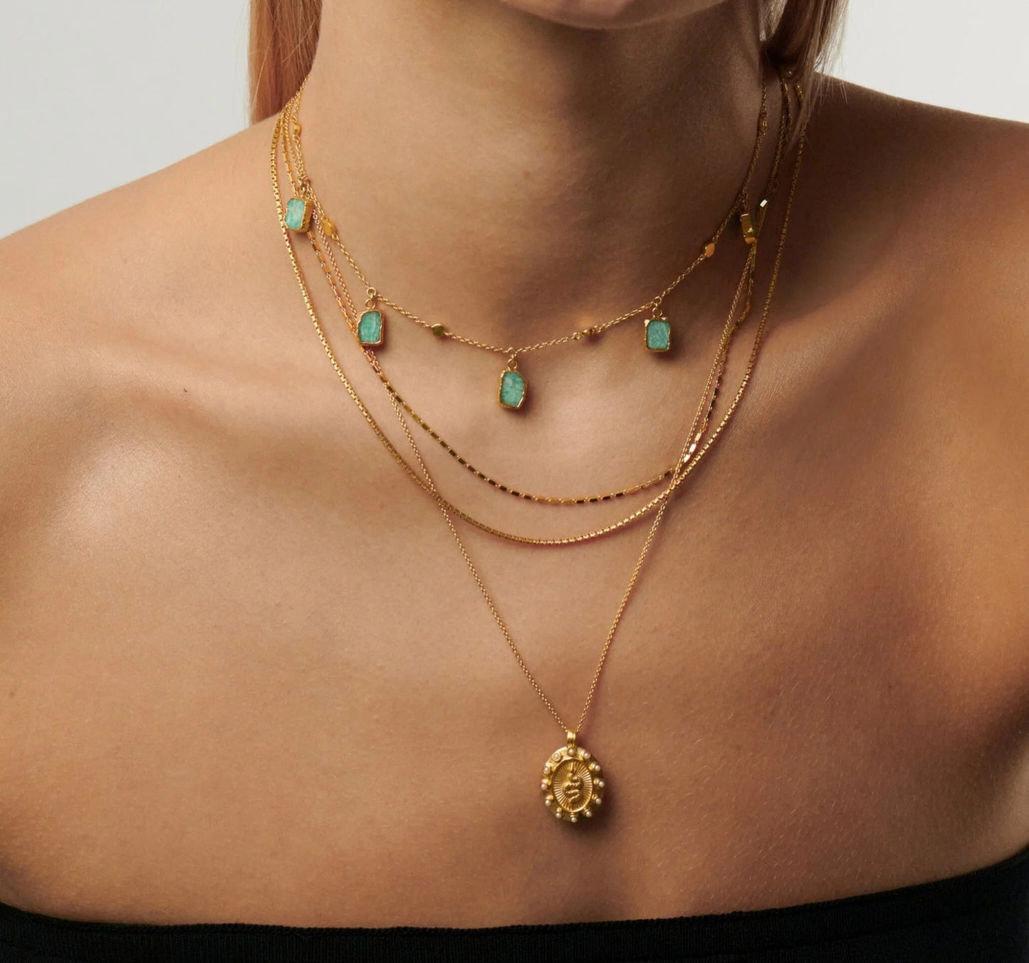 Amazonite Layered Necklace