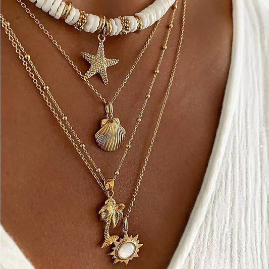 Golden Tides Layered Necklace