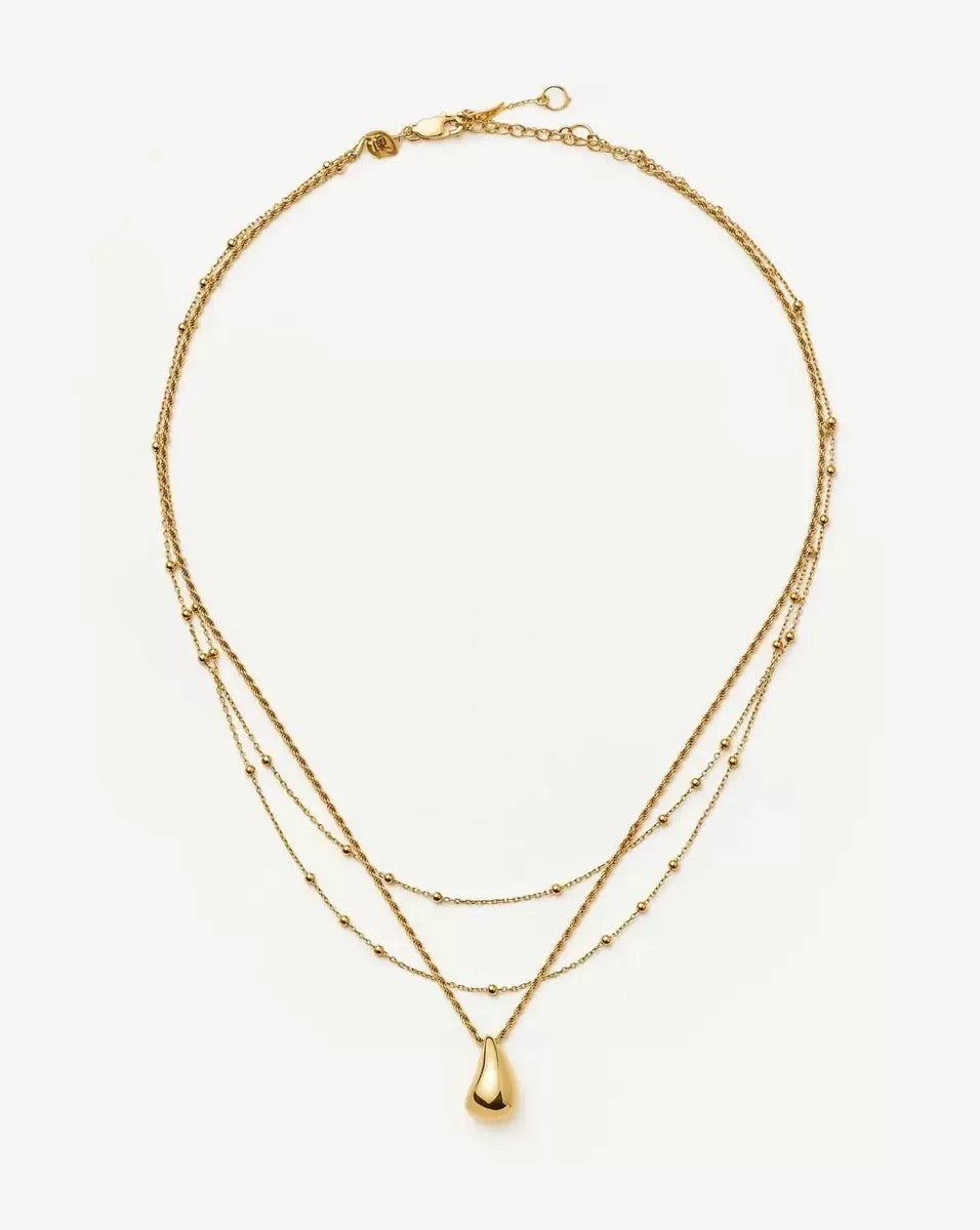 Layered Teardrop Necklace