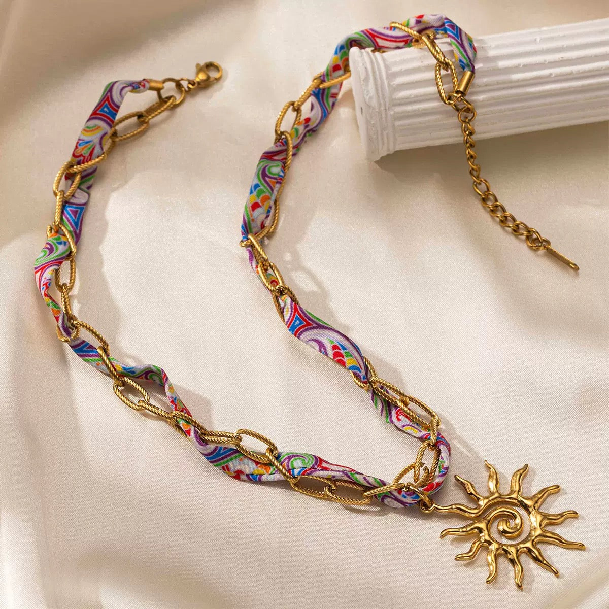 Sunlit Riviera - Aurelia Sun Necklace